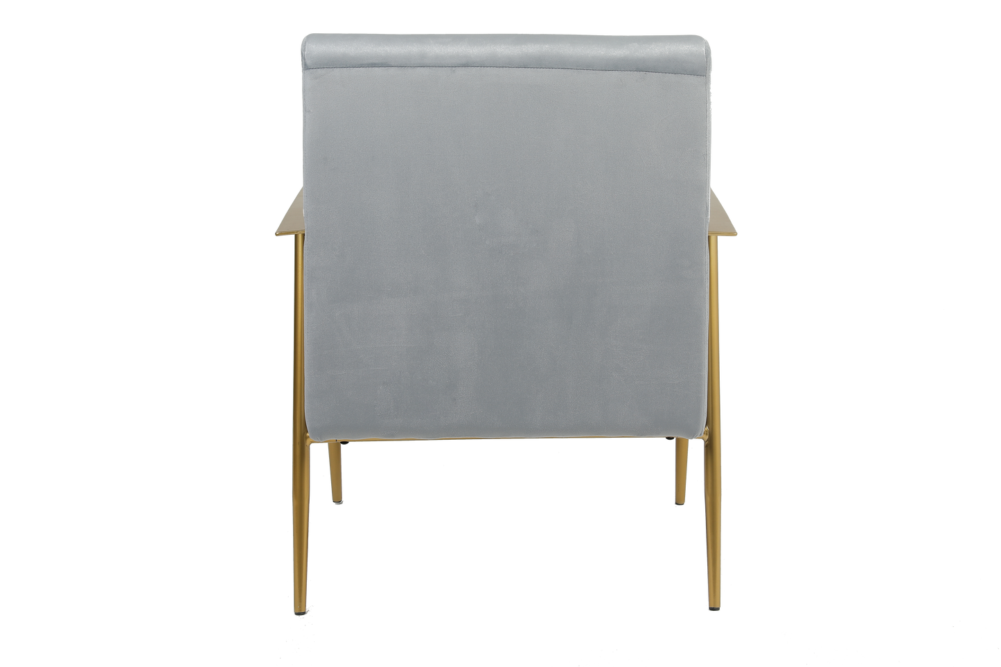 27.5'' Wide Velvet Accent Chair w/ Matte Gold Frame.