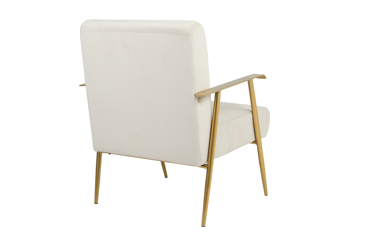 27.5'' Wide Velvet Accent Chair w/ Matte Gold Frame.
