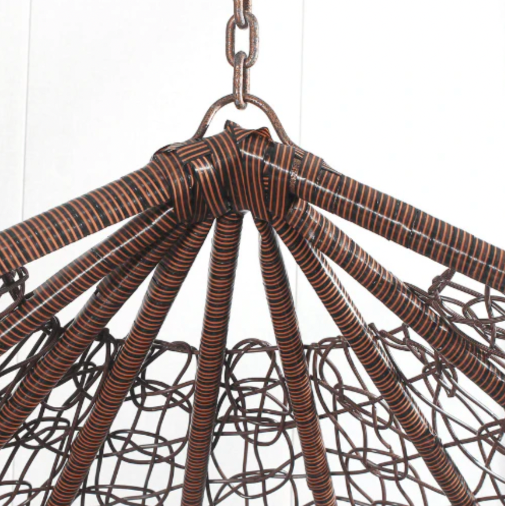 Multi Combination Patio Hanging Egg Chair w/ Stand & Large Cushions.