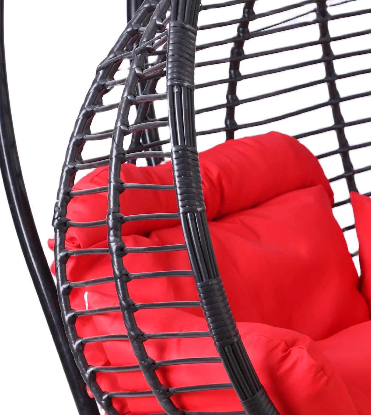Multi Combination Patio Hanging Egg Chair w/ Stand & Large Cushions.