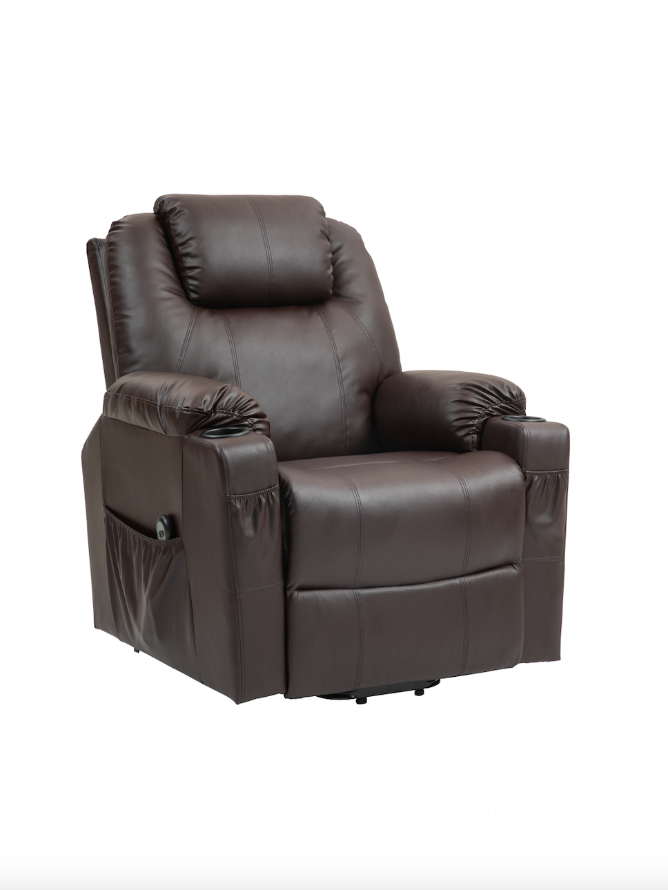 Fabric/Leather Power Lift Recliner Chair for Elderly w/ Side Pockets & Cup Holders. Sale Ends Nov 16th, 2025