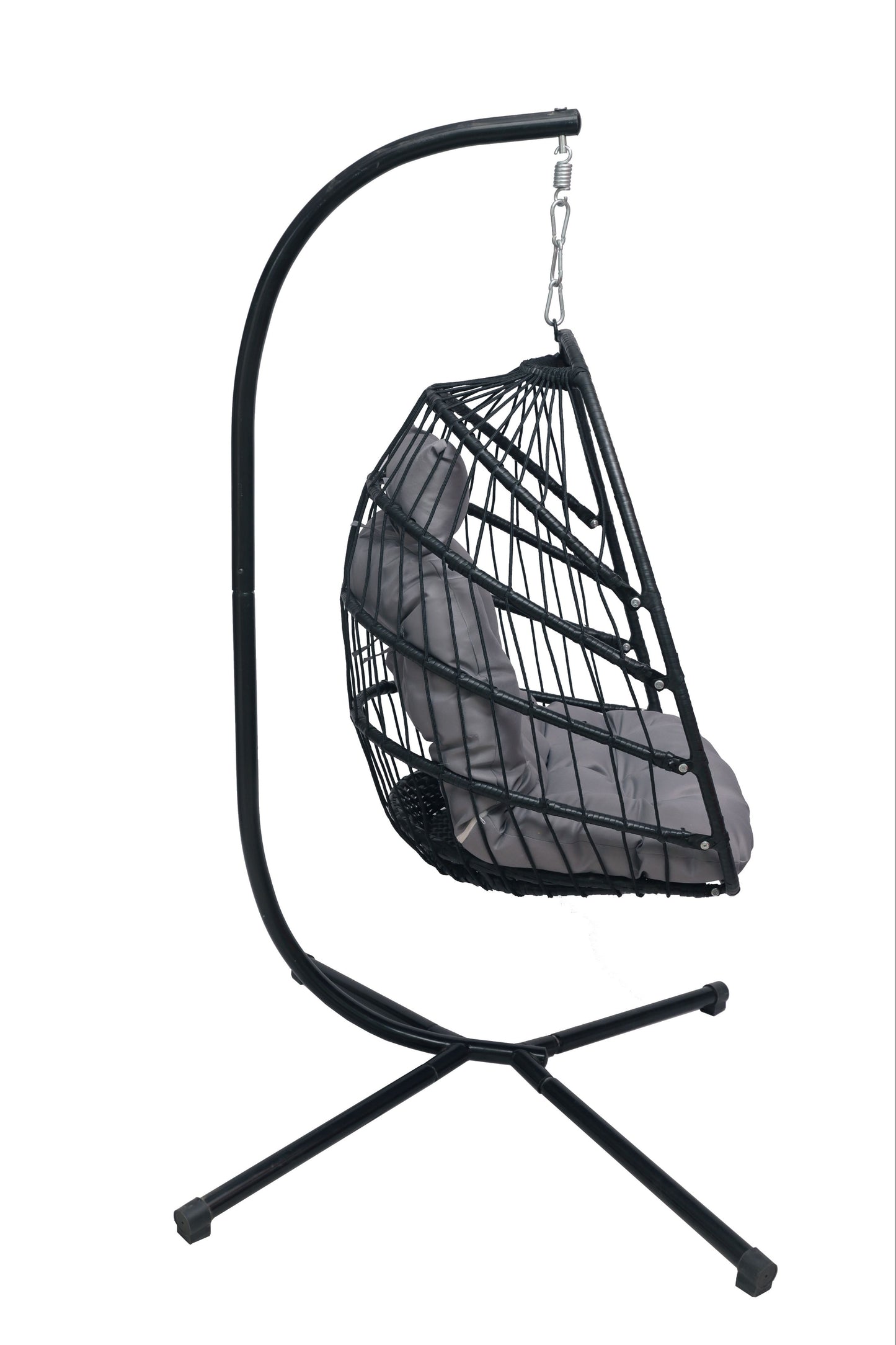 Multi Combination Patio Hanging Egg Chair w/ Stand & Large Cushions.