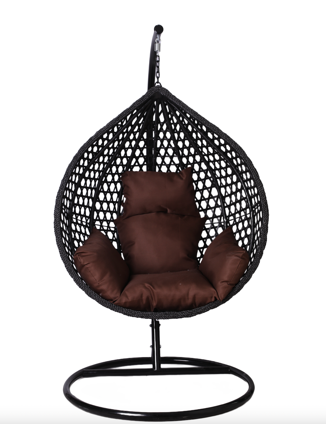 Multi Combination Patio Hanging Egg Chair w/ Stand & Large Cushions.