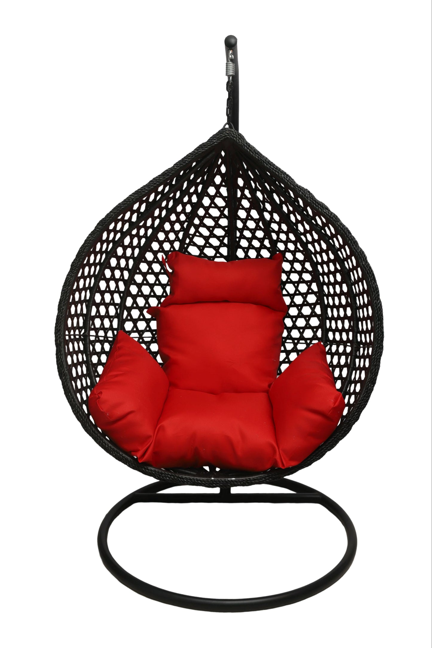 Multi Combination Patio Hanging Egg Chair w/ Stand & Large Cushions.