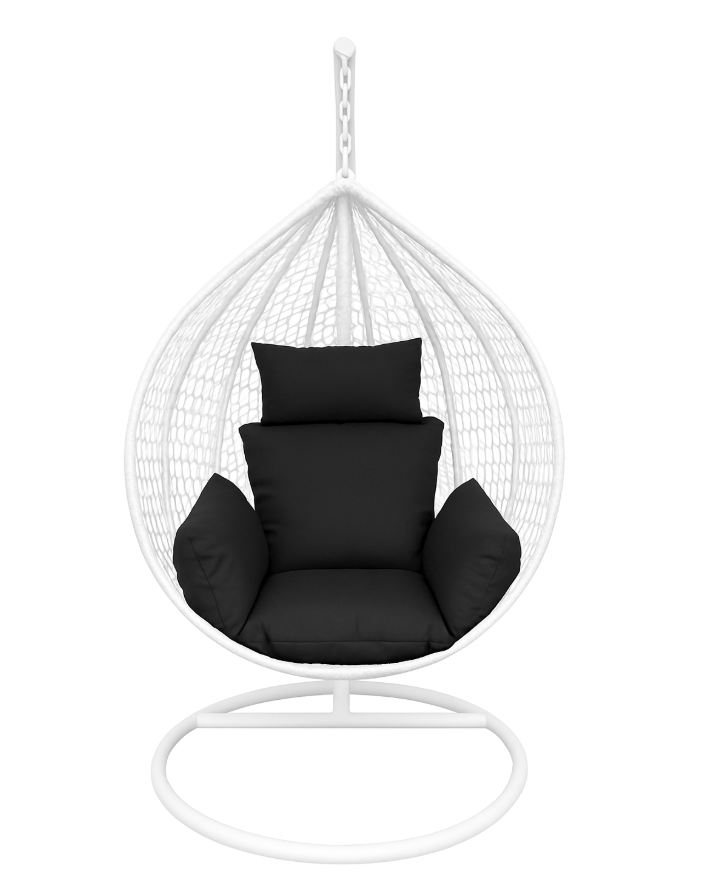Multi Combination Patio Hanging Egg Chair w/ Stand & Large Cushions.