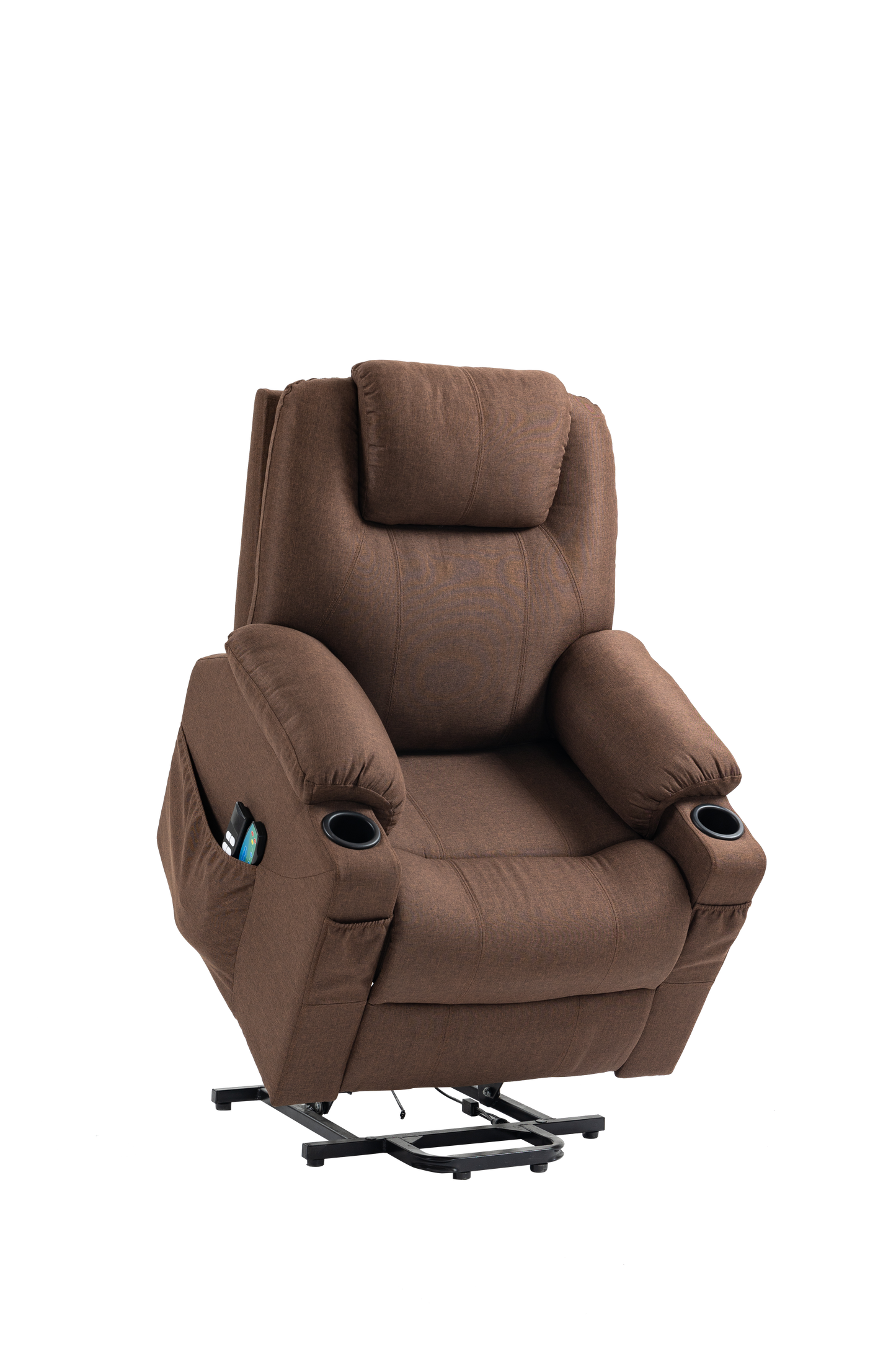 Fabric/Leather Power Lift Recliner Chair for Elderly w/ Side Pockets & Cup Holders Sale Ends September 20th, 2024, 2024!