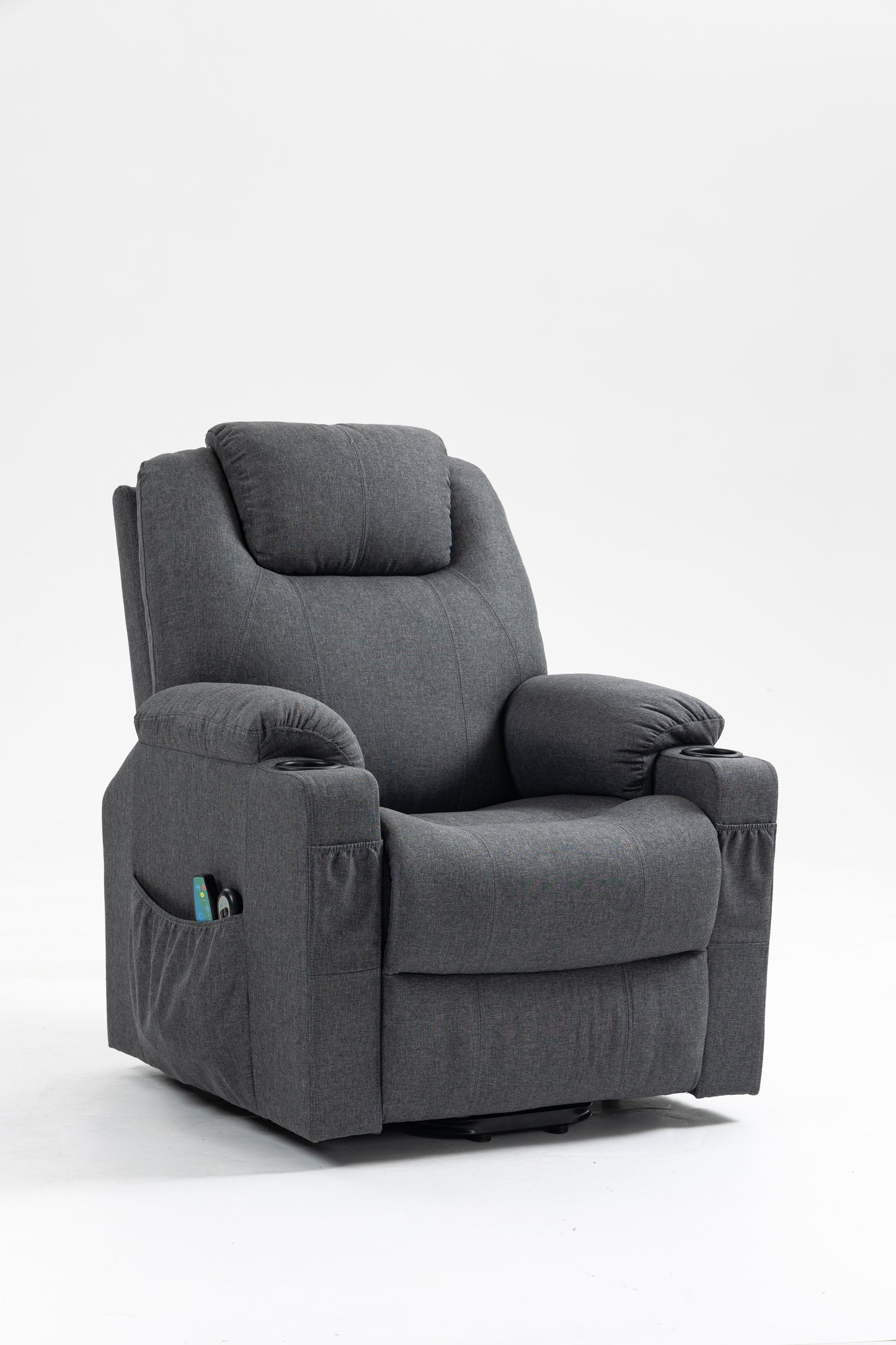 Fabric/Leather Power Lift Recliner Chair for Elderly w/ Side Pockets & Cup Holders Sale Ends September 20th, 2024, 2024!