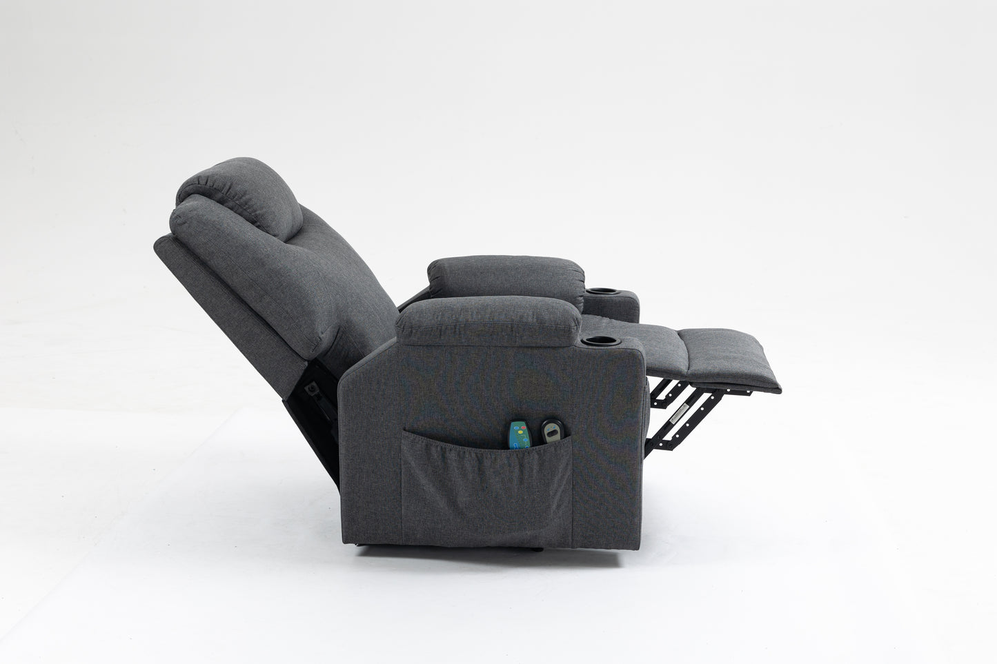 Fabric/Leather Power Lift Recliner Chair for Elderly w/ Side Pockets & Cup Holders Sale Ends September 20th, 2024, 2024!