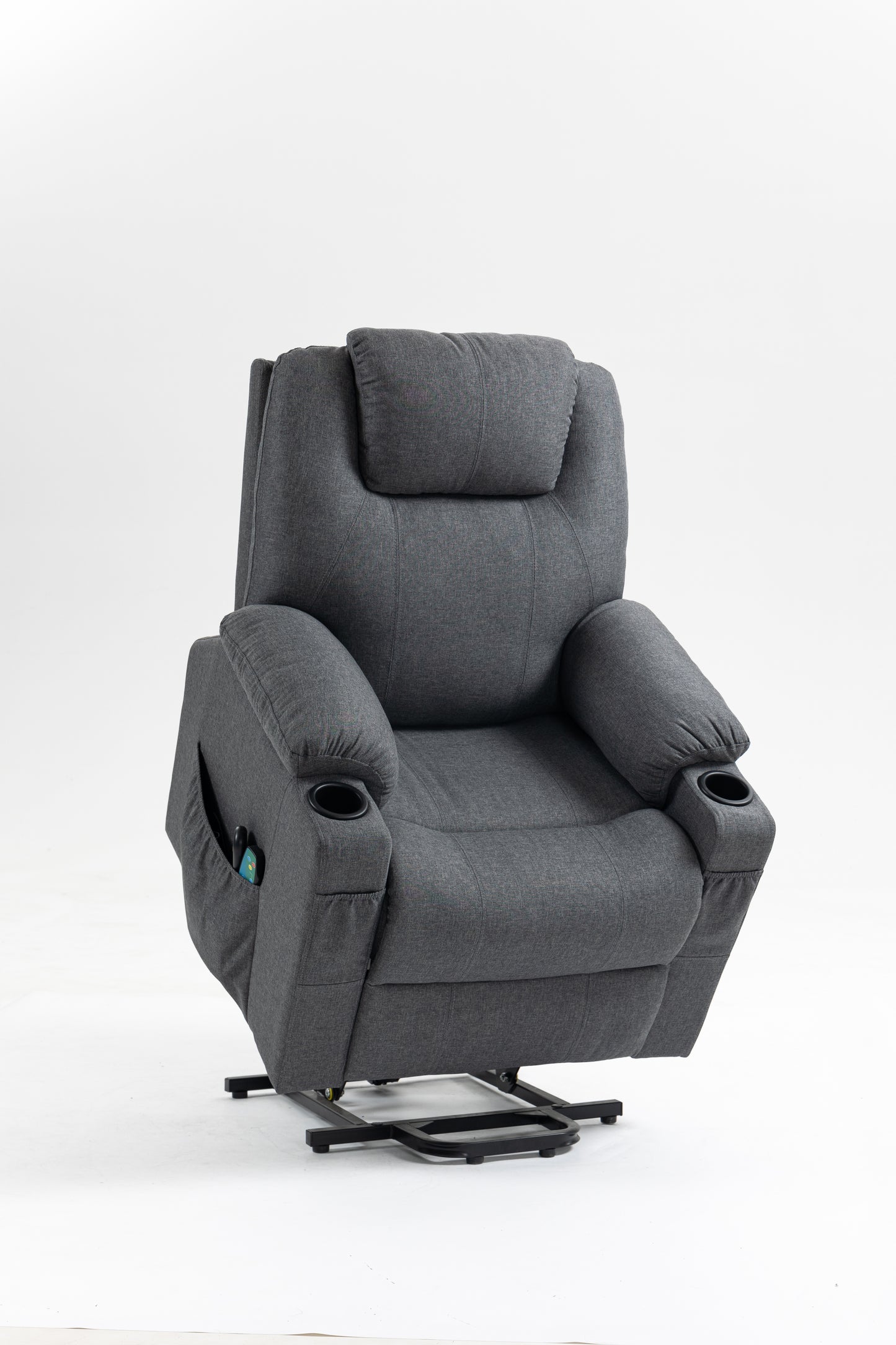 Fabric/Leather Power Lift Recliner Chair for Elderly w/ Side Pockets & Cup Holders Sale Ends September 20th, 2024, 2024!