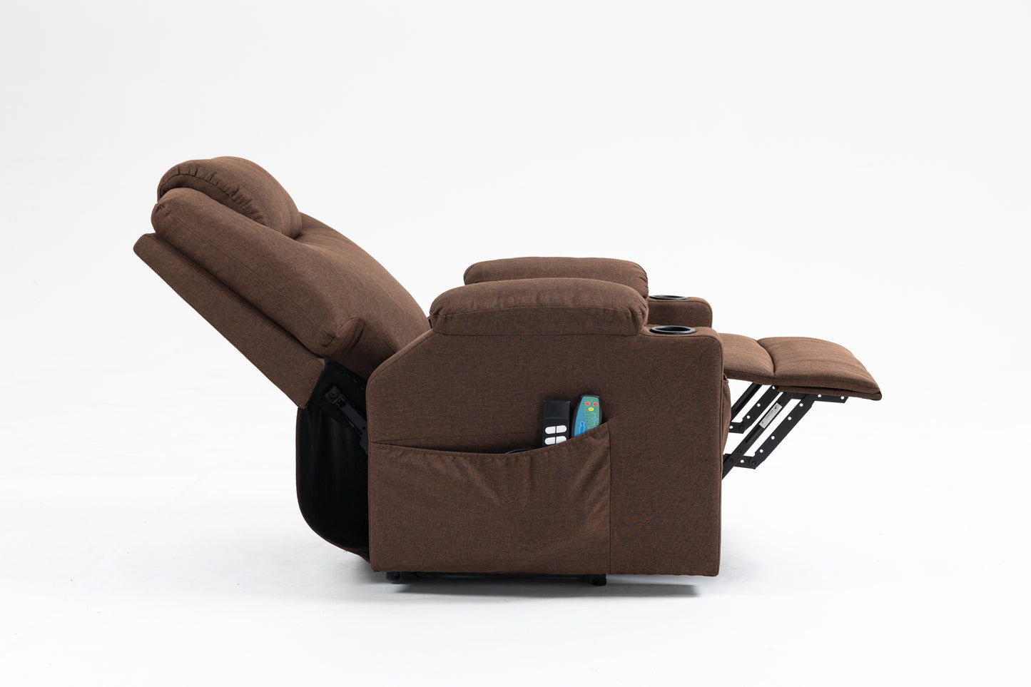 Fabric/Leather Power Lift Recliner Chair for Elderly w/ Side Pockets & Cup Holders Sale Ends September 20th, 2024, 2024!