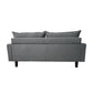 72 Inch 2 Seater Fabric Upholstered Square Arm Couch