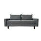 72 Inch 2 Seater Fabric Upholstered Square Arm Couch