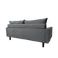 72 Inch 2 Seater Fabric Upholstered Square Arm Couch