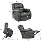 Soft Fabric Power Lift Recliner Chair for Elderly with Side Pockets & USB Ports, Supports up to 360 lbs