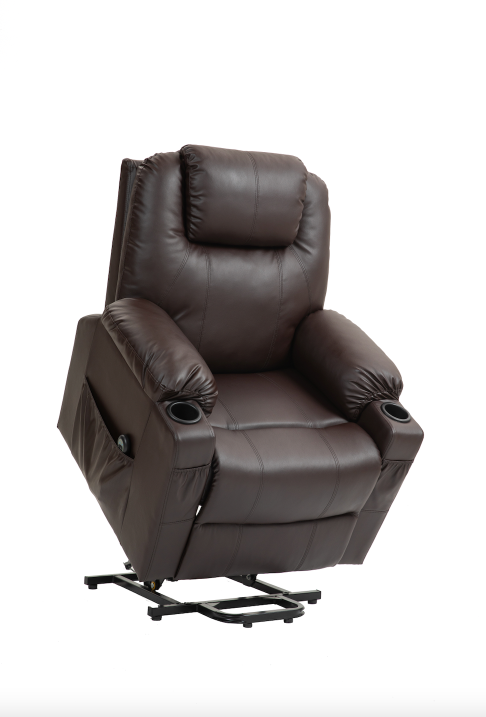 Fabric/Leather Power Lift Recliner Chair for Elderly w/ Side Pockets & Cup Holders Sale Ends September 20th, 2024, 2024!