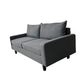 72 Inch 2 Seater Fabric Upholstered Square Arm Couch