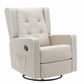 Fabric 360 Degree Swivel Gliding Rocking Chair