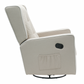 Nursery 360 Degree Swivel Gliding Rocking Recliner w/ Side Pocket