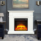 40 Inch Electric Fireplace w/ Mantel & Remote Control