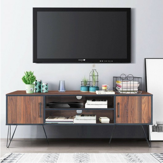 60 Inch TV Stand Media Center with Storage Cabinets