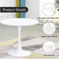 31.5 Inch Round Pedestal Tulip Dining Table