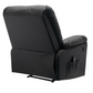 38 Inch Faux Leather Manual Recliner Chair with Heat & Massage