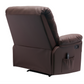 38 Inch Faux Leather Manual Recliner Chair with Heat & Massage