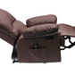 38 Inch Faux Leather Manual Recliner Chair with Heat & Massage