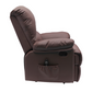 38 Inch Faux Leather Manual Recliner Chair with Heat & Massage