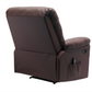 38 Inch Faux Leather Manual Recliner Chair with Heat & Massage.