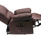 38 Inch Faux Leather Manual Recliner Chair with Heat & Massage.
