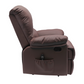 38 Inch Faux Leather Manual Recliner Chair with Heat & Massage.