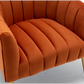 Orange Tufted Velvet Chair