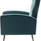 Teal Tufted Velvet Accent Chair