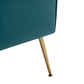 Teal Tufted Velvet Accent Chair